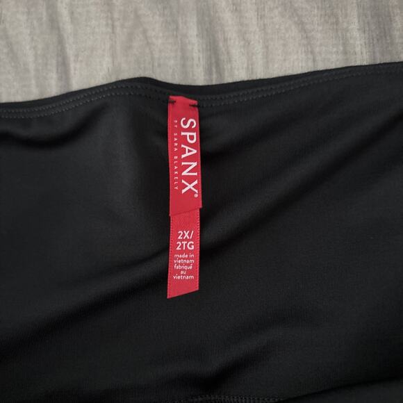 Spanx Ponte Ankle Leggings Womens 2X Black Stretch Skinny Leg High Waist 26” In - Picture 3 of 9